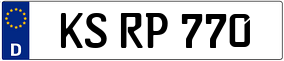 Trailer License Plate
